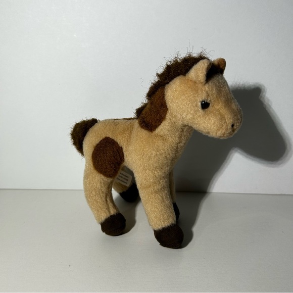 Douglas The Cuddle Toy Brown Standing Horse Plush Stuffed Animal Toy 8” Tall - Picture 3 of 7